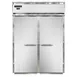 Continental Refrigerator D2FINSS 68" 2-Section Roll-In Freezer, 2-Solid Doors, Stainless Steel, Top Mounted, 64 cu. ft. 1 image