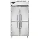 Continental Refrigerator D2FSENHD 36" 4-Half Solid Door 2-Section Reach-In Freezer, Top Mounted, 32 cu. ft., Stainless Steel Front 1 image