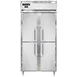 Continental Refrigerator D2FSENSSHD 36" 4-Half Solid Door 2-Section Reach-In Freezer, Top Mounted, 32 cu. ft., Stainless Steel 1 image