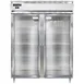 Continental Refrigerator D2RESNGD 57" 2-Section Reach-In Refrigerator w/ 2 Glass Doors, Stainless Steel Front Aluminum Exterior, 40 cu. ft. 1 image