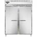 Continental Refrigerator D2RESN 57" 2-Section Reach-In Refrigerator w/ 2 Solid Doors, Stainless Steel Front Aluminum Exterior, 40 cu. ft. 1 image