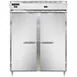 Continental Refrigerator D2RFENSS 57" 2-Section Reach-In Refrigerator Freezer Combo w/ 2 Solid Doors 1 image