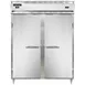 Continental Refrigerator D2RFESN 57" 2-Section Reach-In Refrigerator Freezer Combo w/ 2 Solid Doors 1 image