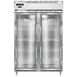 Continental Refrigerator D2RSNGD 52" 2-Section Reach-In Refrigerator w/ 2 Glass Doors, Stainless Steel Front Aluminum Exterior, 32 cu. ft. 1 image