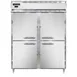 Continental DL2WE-SA-PT-HD 2-Section Heated Holding Cabinet, 52 cu ft, Stainless Steel, Solid Door, Pass-Thru 1 image
