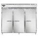 Continental Refrigerator DL3RENSSPT 86" 3-Section Pass-Thru Refrigerator w/ 6 Solid Doors, All Stainless Steel, 75 cu. ft. 1 image
