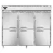 Continental DL3WE-SS-PT-HD 3-Section Heated Holding Cabinet, 75 cu. ft., Stainless Steel, Pass-Thru, Solid Doors 1 image