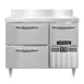 Continental Refrigerator DFA43NSSBS-D 43" 2-Section Worktop Freezer w/ 1 Full & 1 Half Door 1 image