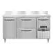 Continental Refrigerator DFA60NSSBS-D 60" 3-Section Worktop Freezer w/ 4 Drawers & 1 Half Door 1 image