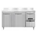 Continental Refrigerator DFA60NSSBS 60" 2-Section Worktop Freezer w/ 2 Full & 1 Half Door 1 image