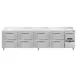 Continental Refrigerator DRA118NSSBS-D 118" Worktop Refrigerator w/ 8 Drawers & 1 Half Door 1 image