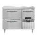 Continental Refrigerator DRA43NSS-F 43" Work Top Fish/Poultry File Refrigerator w/ 2 Drawers & 1 Half Door 1 image