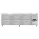 Continental Refrigerator DRA93NSS-D 93" Worktop Refrigerator w/ 6 Drawers &1 Half Door 1 image