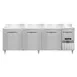 Continental Refrigerator DRA93NSSBS 93" Worktop Refrigerator w/ 3 Full & 1 Half Doors 1 image