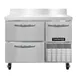 Continental Refrigerator FA43SNBS-D 43" 2-Section Worktop Freezer w/ 2 Drawers & 1 Half Door 1 image