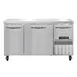 Continental Refrigerator FA60SN 60" 2-Section Worktop Freezer w/ 2 Full & 1 Half Door 1 image