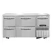 Continental Refrigerator FA60SN-U-D 60" 2-Drawer 1 Half-Door Undercounter Freezer, Front-Breathing, 15.2 cu. ft. 1 image
