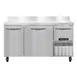 Continental Refrigerator FA60SNBS 60" 2-Section Worktop Freezer w/ 2 Full & 1 Half Door 1 image