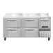 Continental Refrigerator FA68SNBS-D 68" 2-Section Worktop Freezer w/ 4 Drawers & 1 Half Door 1 image