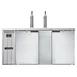 Continental Refrigerator KC69NSS 69" Draft Beer Cooler w/ 3 Kegs, 26.0 cu. ft., 2 Single-Tap Towers 1 image