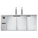 Continental Refrigerator KC79NSS 79" Draft Beer Cooler w/ 3 Kegs, 28.0 cu. ft., 2 Single-Tap Towers 1 image