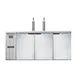 Continental Refrigerator KC79SNSS 79" Draft Beer Cooler w/ 3 Kegs, 22.0 cu. ft., 2 Single-Tap Towers 1 image