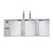 Continental Refrigerator KC90SNSS 90" Draft Beer Cooler, 25.0 cu. ft., w/ 4 Kegs, 25.0 cu. ft., 2 Single-Tap Towers 1 image