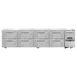 Continental Refrigerator RA118N-U-D 118" Undercounter Refrigerator w/ 8 Drawers & 1 Half Doors 1 image