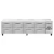 Continental Refrigerator RA118NBS-D 118" Worktop Refrigerator w/ 8 Drawers & 1 Half Door 1 image