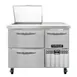 Continental Refrigerator RA43N9M-D 43" Mega Top Sandwich Prep Table w/ 2 Drawers & 1 Door, 9 pans 1 image