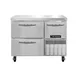 Continental Refrigerator RA43SN-D 43" WorkTop Refrigerator w/ 2 Drawers & 1 Half Door 1 image