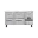 Continental Refrigerator RA60N-D 60" WorkTop Refrigerator w/ 2 Drawers & 1 Half Doors 1 image