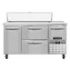 Continental Refrigerator RA60N12-D 60" Sandwich / Salad Prep Table w/ 4 Drawers & 1 Door, 12 Pans 1 image