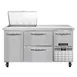 Continental Refrigerator RA60N12M-D 60" Mega Top Sandwich Prep Table w/ 4 Drawers & 1 Door, 12 pans 1 image