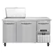 Continental Refrigerator RA60N12M 60" Mega Top Sandwich Prep Table w/ 3 Doors, 12 pans 1 image