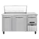 Continental Refrigerator RA60N18M 60" Mega Top Sandwich Prep Table w/ 3 Doors, 18 pans 1 image
