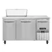 Continental Refrigerator RA60N8 60" 3-Door Sandwich and Salad Prep Table, 8 Pans, Stainless Steel 1 image