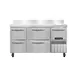 Continental Refrigerator RA60NBS-D 60" Worktop Refrigerator w/ 4 Drawers & 1 Half Door 1 image