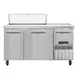 Continental Refrigerator RA60SN10 60" 3-Door Sandwich and Salad Prep Table, 10 Pans, Stainless Steel 1 image