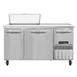 Continental Refrigerator RA60SN8 60" 3-Door Sandwich and Salad Prep Table, 8 Pans, Stainless Steel 1 image