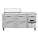 Continental Refrigerator RA68N10-D 68" Sandwich / Salad Prep Table w/ 4 Drawers & 1 Door, 10 Pans 1 image