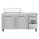 Continental Refrigerator RA68N10 68" 3-Door Sandwich and Salad Prep Table, 10 Pans, Stainless Steel 1 image