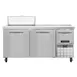 Continental Refrigerator RA68N8 68" 3-Door Sandwich and Salad Prep Table, 8 Pans, Stainless Steel 1 image