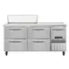 Continental Refrigerator RA68SN10-D 68" 1-Door 4-Drawer Sandwich and Salad Prep Table, 10 Pans, Stainless Steel 1 image