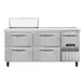 Continental Refrigerator RA68SN8-D 68" 1-Door & 4-Drawer Sandwich and Salad Prep Table, 8 Pans 1 image