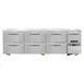 Continental Refrigerator RA93N-U-D 93" Undercounter Refrigerator w/ 6 Drawers & 1 Half Door 1 image