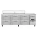 Continental Refrigerator RA93N18-D 93" Sandwich / Salad Prep Table w/ 6 Drawers & 1 Door, 18 Pans 1 image
