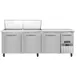 Continental Refrigerator RA93N24M 93" Mega Top Sandwich Prep Table w/ 4 Doors, 24 pans 1 image