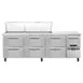 Continental Refrigerator RA93N27M-D 93" Mega Top Sandwich Prep Table w/ 6 Drawers & 1 Door, 27 pans 1 image