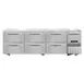 Continental RA93SN-U-D 93" 1-Door 6-Drawer Undercounter Fridge, Front Breathing, 25.6 Cu Ft 1 image